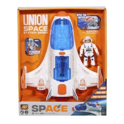 Kider Toys Space Station Series Διαστημικός Πύραυλος με Ήχους, Φώτα και 1 Φιγούρα Αστροναύτη 