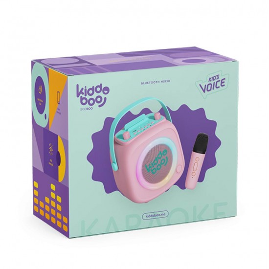 Kiddoboo Speaker & Mic BT KidsVoice Pink B23028PNK