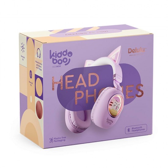 Kiddoboo Παιδικά Ακουστικά Ασύρματα Bluetooth Delulu Lavender KBKID5LVD