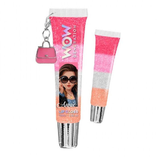 WOW Generation Multicolor Lip Gloss with Glitter 1pc - 5 Designs (88544)