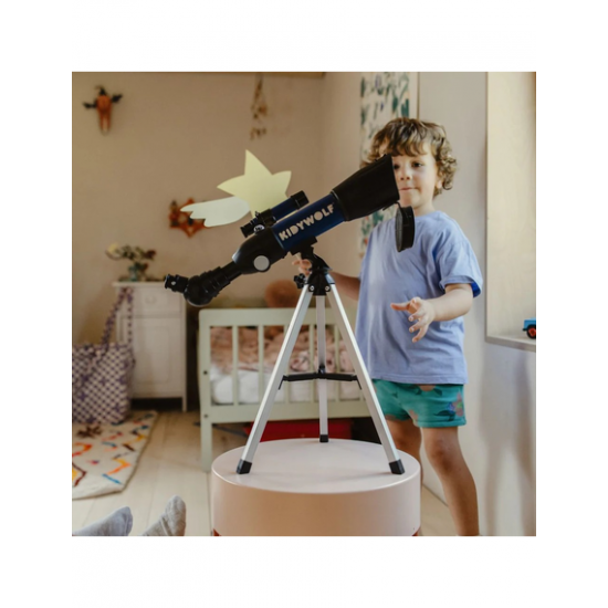 KIDYWOLF: Παιδικό φορητό τηλεσκόπιο με τρίποδο - μεγέθυνση έως 180x & Πυξίδα KIDYWOLF: Παιδικό φορητό τηλεσκόπιο με τρίποδο - μεγέθυνση έως 180x & Πυξίδα