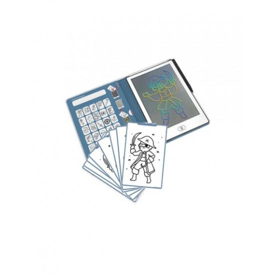 KIDYWOLF: Tablet ζωγραφικής με οθόνη LCD (30 κάρτες)- Oceans & Pirates KIDYWOLF: Tablet ζωγραφικής με οθόνη LCD (30 κάρτες)- Oceans & Pirates