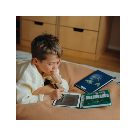 KIDYWOLF: Tablet ζωγραφικής με οθόνη LCD (30 κάρτες)- Animals Around The World