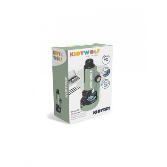 KIDYWOLF: Παιδικό φορητό μικροσκόπιο με δείγματα & εργαλεία KIDYWOLF: Παιδικό φορητό μικροσκόπιο με δείγματα & εργαλεία