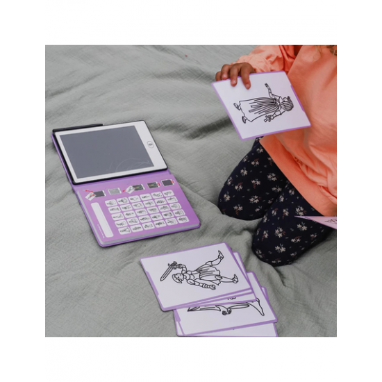 KIDYWOLF: Tablet ζωγραφικής με οθόνη LCD (30 κάρτες)- Princess