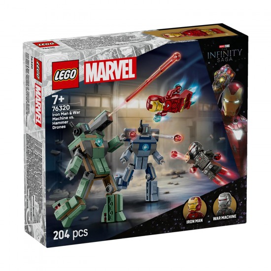 Lego ® Marvel: Άιρον Μαν & Γουόρ Μασίν vs. Hammer Drones 76320