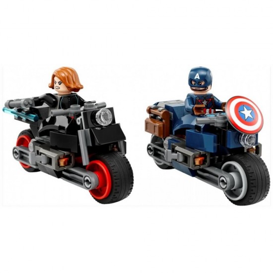 Lego Marvel Black Widow & Captain America Motorcycles 76260