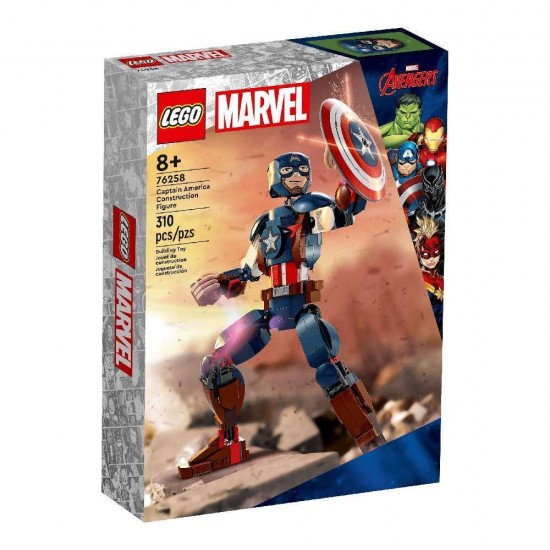 Lego Marvel Super Heroes Captain America Construction Figure 