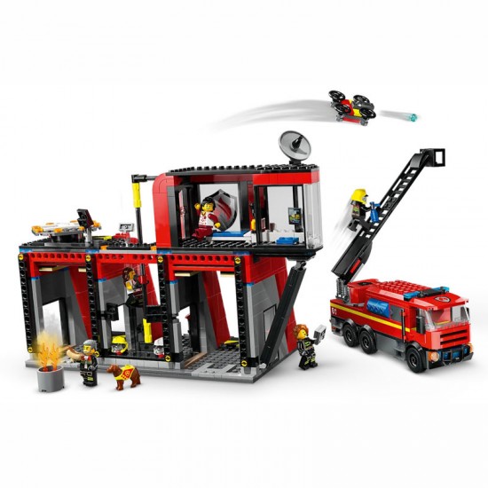 Lego City Fire Station with Fire Truck 60414