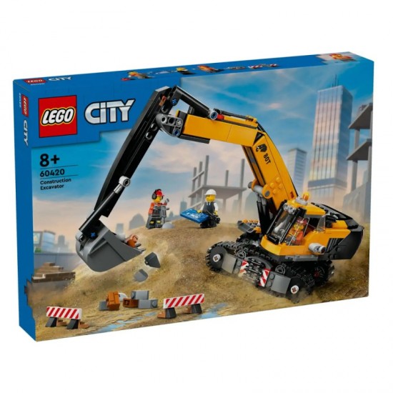 Lego City Yellow Construction Excavator 60420