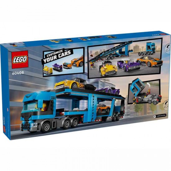 Lego City Car Transporter Truck with Sports Cars 60408