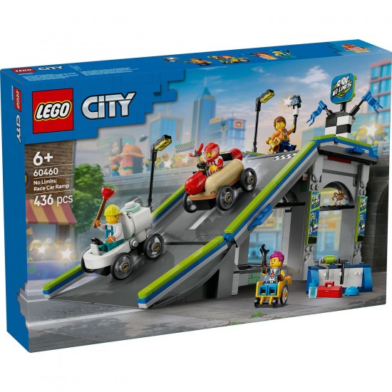 Lego City Χωρίς Όρια: Πίστα Με Ράμπα Για Αγωνιστικά Αυτοκίνητα 60460