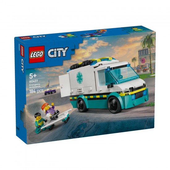 Lego® City: Ασθενοφόρο Έκτακτης Ανάγκης 60451 Lego® City: Ασθενοφόρο Έκτακτης Ανάγκης 60451