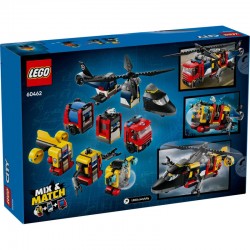 Lego City Helicopter, Fire Truck & Submarine Remix 60462