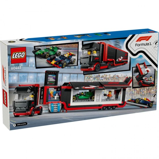 Lego City F1 Truck With RB20 & AMR24 F1 Cars 60445 Lego City F1 Truck With RB20 & AMR24 F1 Cars 60445