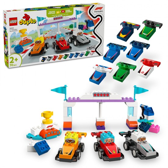Lego Duplo F1 Team Race Cars & Drivers 10445