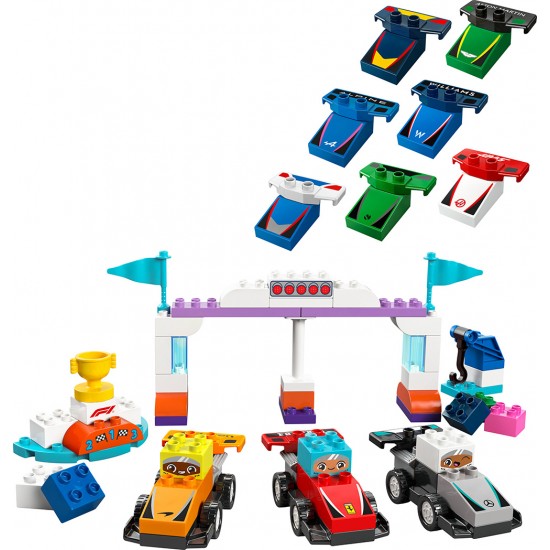 Lego Duplo F1 Team Race Cars & Drivers 10445