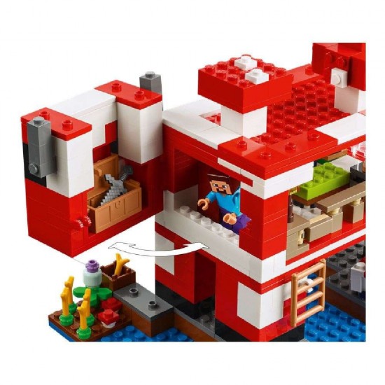 Lego Minecraft The Mooshroom House 21270