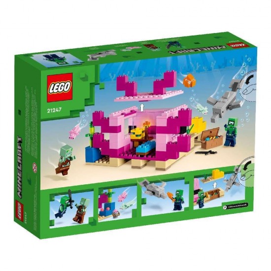 Lego Minecraft The Axolotl House 242τεμ. 21247