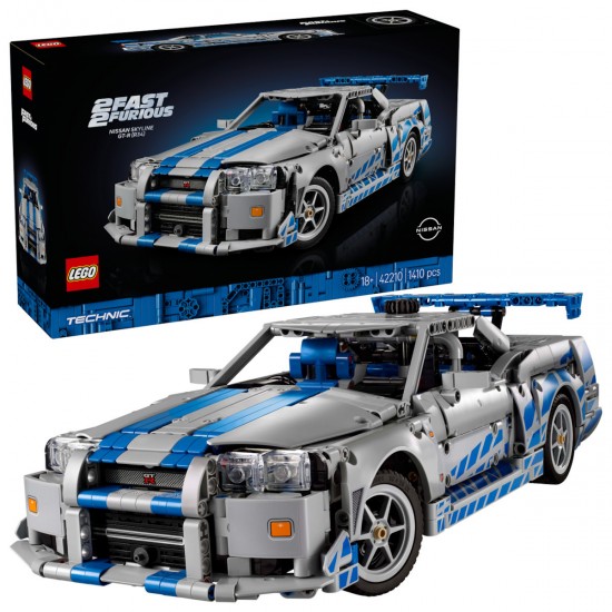 Lego Technic 2 Fast 2 Furious Nissan Skyline GT-R (R34) 42210 Lego Technic 2 Fast 2 Furious Nissan Skyline GT-R (R34) 42210