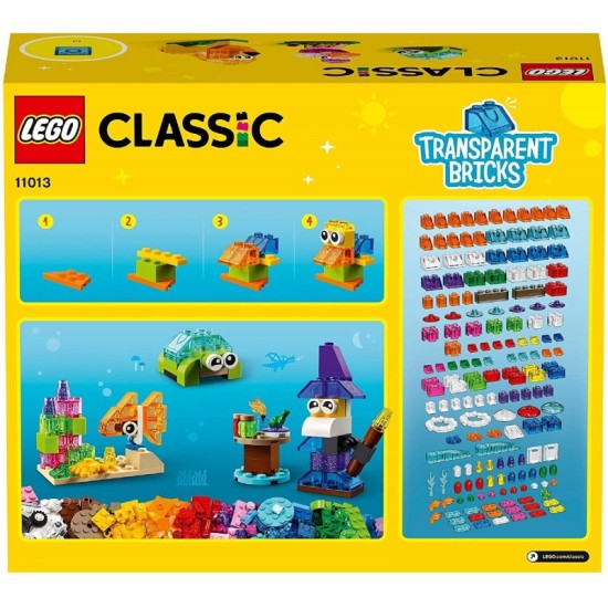 LEGO Classic Creative Transparent Bricks Δημιουργικά Διαφανή Τουβλάκια 11013