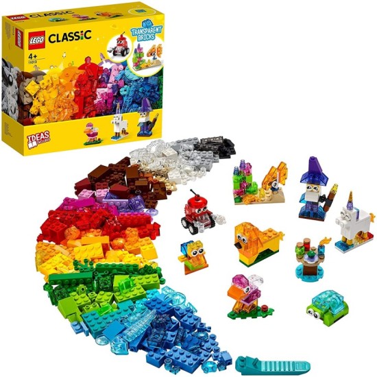 LEGO Classic Creative Transparent Bricks Δημιουργικά Διαφανή Τουβλάκια 11013