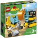 Lego Duplo Truck And Tracked Excavator 10931