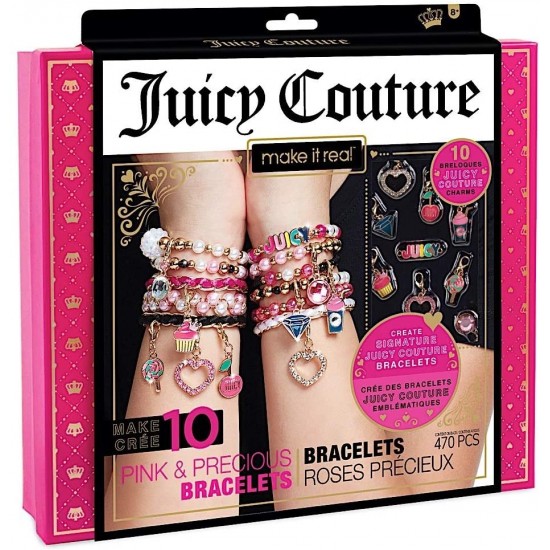 Make It Real 4408 Bracelet Making Kit-Juicy Couture Pink and Precious 4408