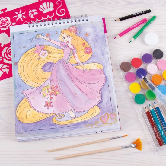 Make it Real Disney Princess Fashion Design Deluxe Set Watercolor 4252