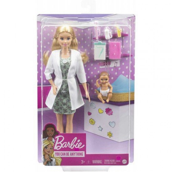 Mattel Barbie Γιατρός για Μωράκι GVK03