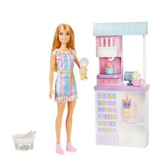 Mattel Barbie Εργαστήριο Παγωτού HCN46