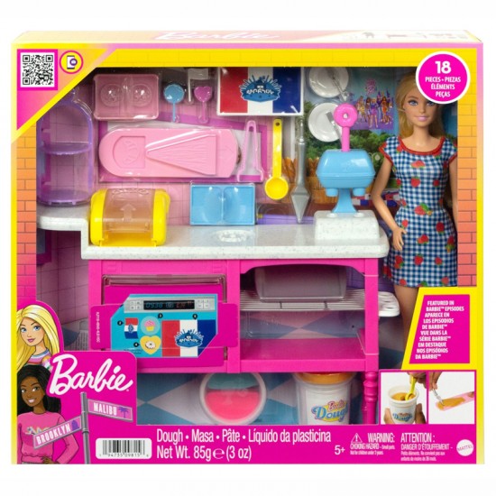 Mattel Barbie Νέα Καφετέρια με Κούκλα GMW03