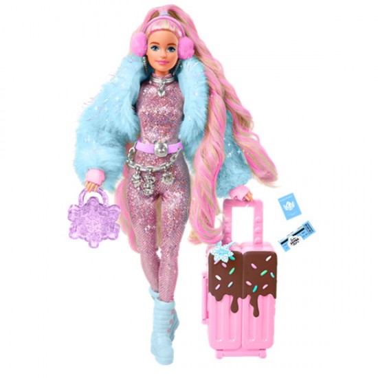 Mattel Κούκλα Barbie Extra Fly Vacation Snow - Χιόνι HPB16