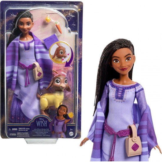 Mattel Disney's Fashion Doll Wish Asha Of Rosas Adventure Pack HPX25