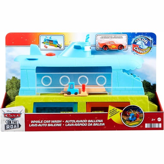 Mattel Cars "On the Road" Πλυντήριο Φάλαινα Color Changers HGV70