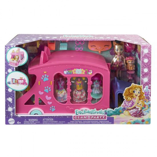 Mattel Enchantimals Glam Party - Φορτηγάκι Studio Μόδας HPB34