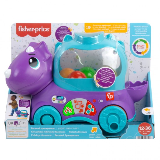 Fisher Price Εκπαιδευτικό Συρόμενο Δεινοσαυράκι HNR55