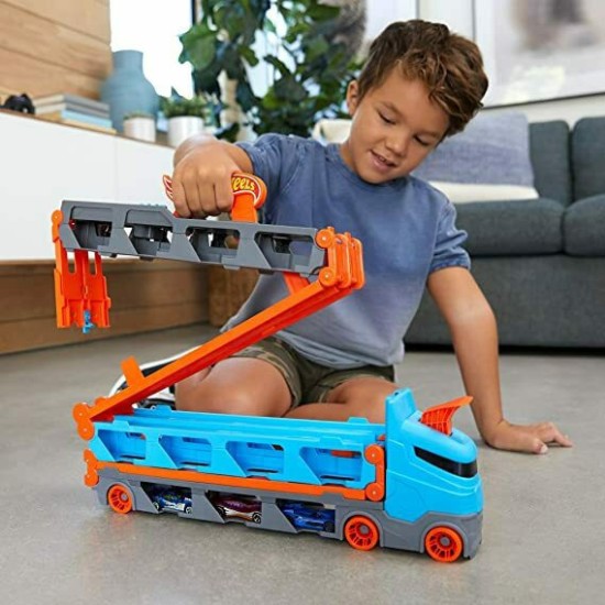  Mattel Hot Wheels Νταλίκα - Πίστα 2 Σε 1