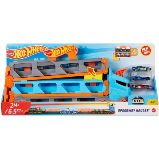  Mattel Hot Wheels Νταλίκα - Πίστα 2 Σε 1