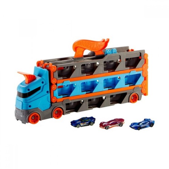  Mattel Hot Wheels Νταλίκα - Πίστα 2 Σε 1