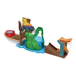 Mattel Hot Wheels Monster Trucks Color Shifters Πίστα με Κροκόδειλο HGV14
