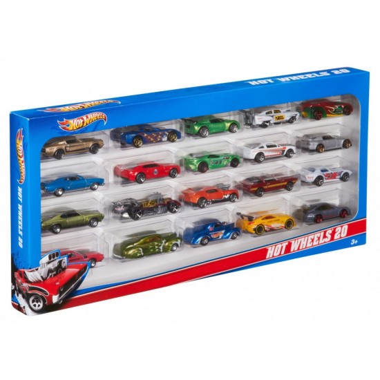 Mattel Σετ Αυτοκινητάκια Hot Wheels 20 τμχ