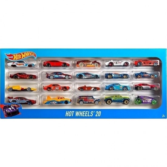 Mattel Σετ Αυτοκινητάκια Hot Wheels 20 τμχ