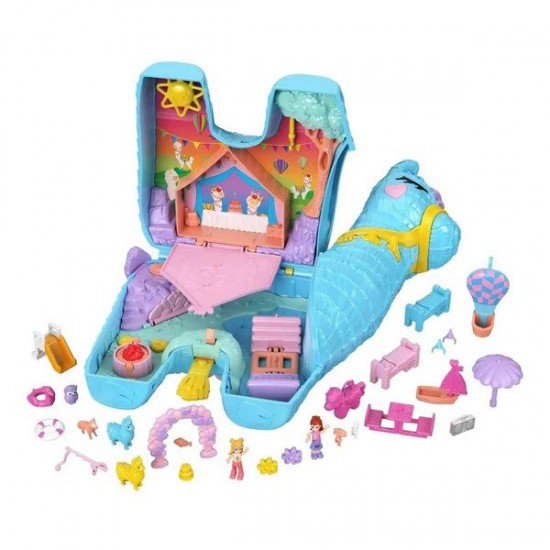 Mattel Polly Pocket Pajama Party™ Llama Party™ Πινιάτα Έκπληξη Σετ HHX74