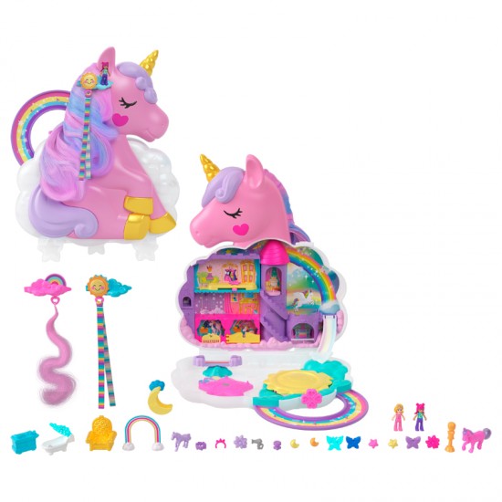 Mattel Polly Pocker Σαλόνι Ομορφιάς Μονόκερος HKV51