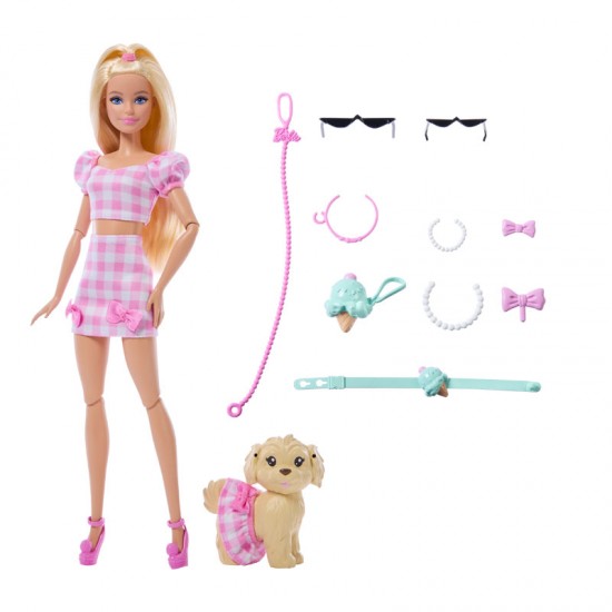 Mattel Barbie Twinning Looks Barbie & Σκυλάκι Ασορτί Εμφάνιση JFP36