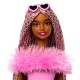 Mattel Barbie Deluxe Style Fashionistas Soft Pink Jumpsuit Μαλλιά Κοτσιδάκια HYV28