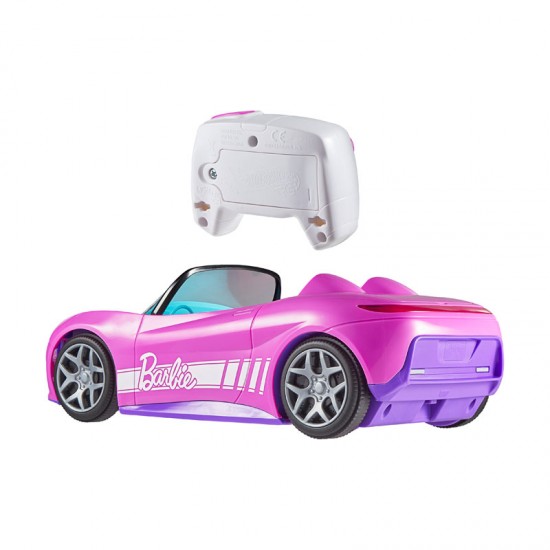 Mattel Hot Wheels Barbie R/C Αυτοκίνητο Ροζ Κάμπριο JBH05