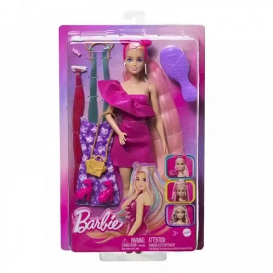 Mattel Barbie Πολύχρωμα Μαλλιά