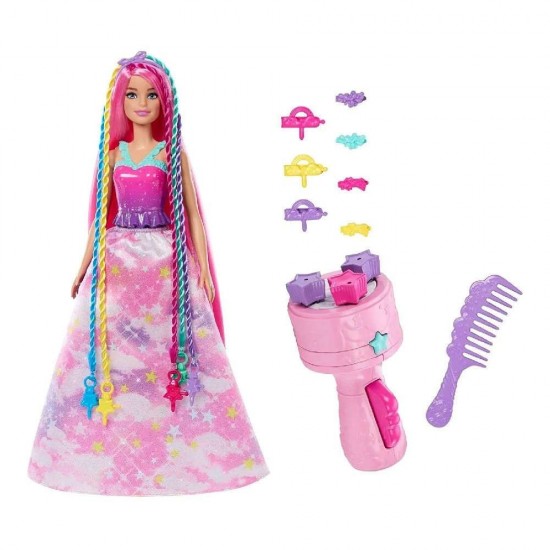 Mattel Barbie Dreamtopia Κούκλα Twist N Style Ονειρικά Μαλλιά  JCW55